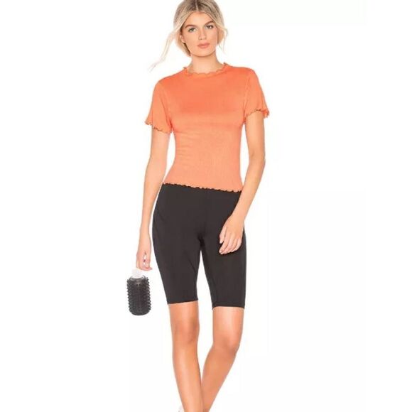 Free People FP Movement NWOT Madeline Funnel Baby tee size xs creamsicle orange - Picture 3 of 9